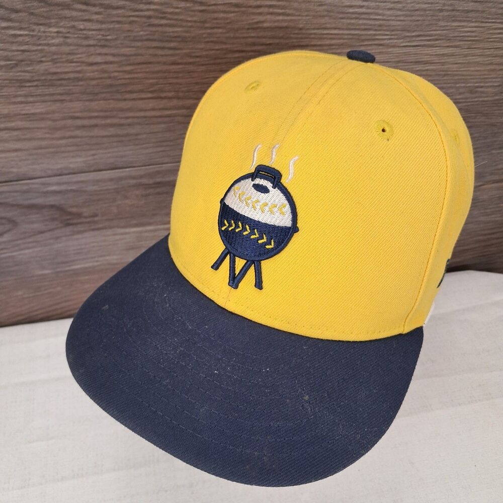 Milwaukee Brewers City Connect Grill MLB 59Fifty New Era Fitted Size 7 Hat